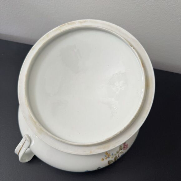 Haviland France ROSARIO Vintage Vegetable Serving Dish Gold Trim Floral China - Picture 7 of 12